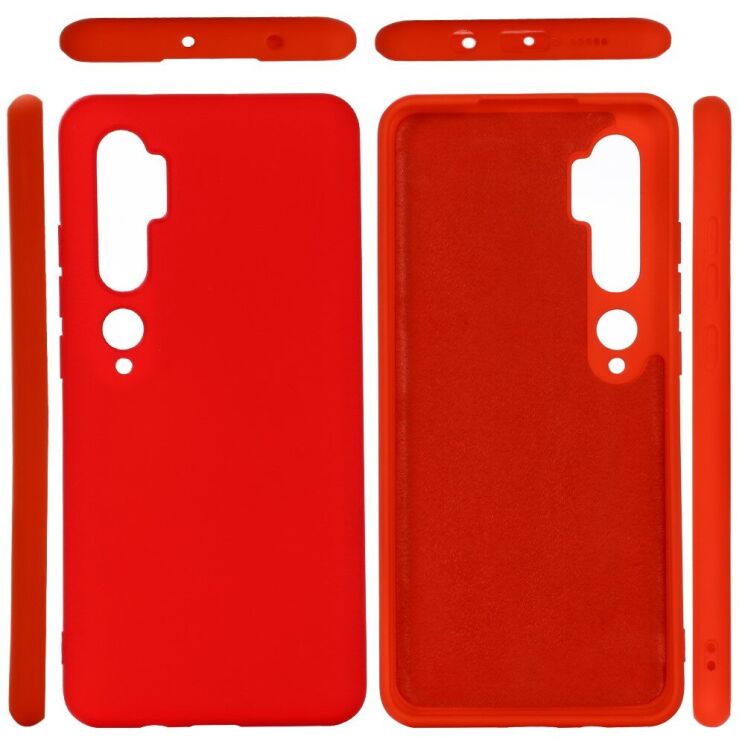 Силіконовий (TPU) чохол Deexe Silicone Case для Xiaomi Mi Note 10 Pro / Mi Note 10 - Red: фото 5 з 5