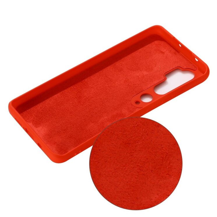 Силіконовий (TPU) чохол Deexe Silicone Case для Xiaomi Mi Note 10 Pro / Mi Note 10 - Red: фото 2 з 5