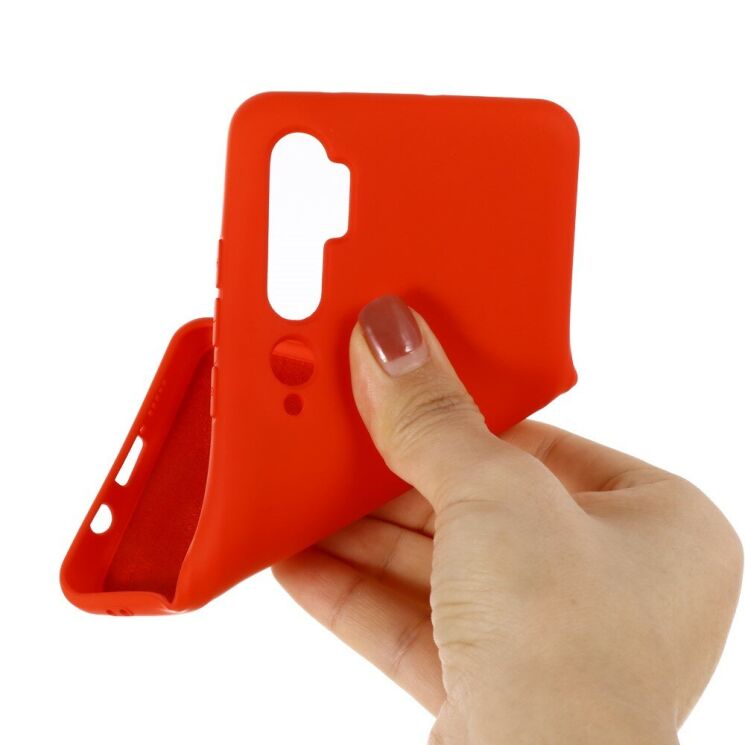 Силіконовий (TPU) чохол Deexe Silicone Case для Xiaomi Mi Note 10 Pro / Mi Note 10 - Red: фото 3 з 5