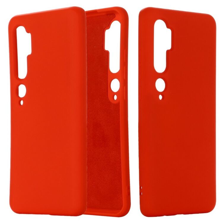 Силіконовий (TPU) чохол Deexe Silicone Case для Xiaomi Mi Note 10 Pro / Mi Note 10 - Red: фото 1 з 5