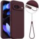 Защитный чехол Deexe Silicone Case with MagSafe для Google Pixel 9 - Wine Red (360097WR). Фото 1 из 9