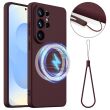 Захисний чохол Deexe Silicone Case with MagSafe для Samsung Galaxy S26 Ultra - Wine Red (404451WR)