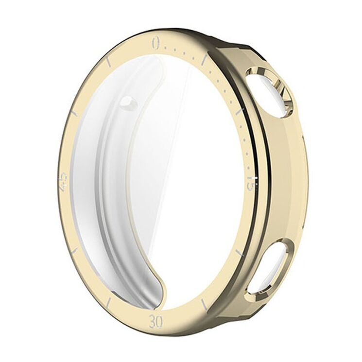 Захисний чохол Deexe Silicone Frame для Huawei Watch GT 6 (41mm) - Light Gold: фото 2 з 4