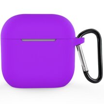 Защитный чехол Deexe Silicone Sleeve для Apple AirPods 4 - Purple: фото 1 из 11