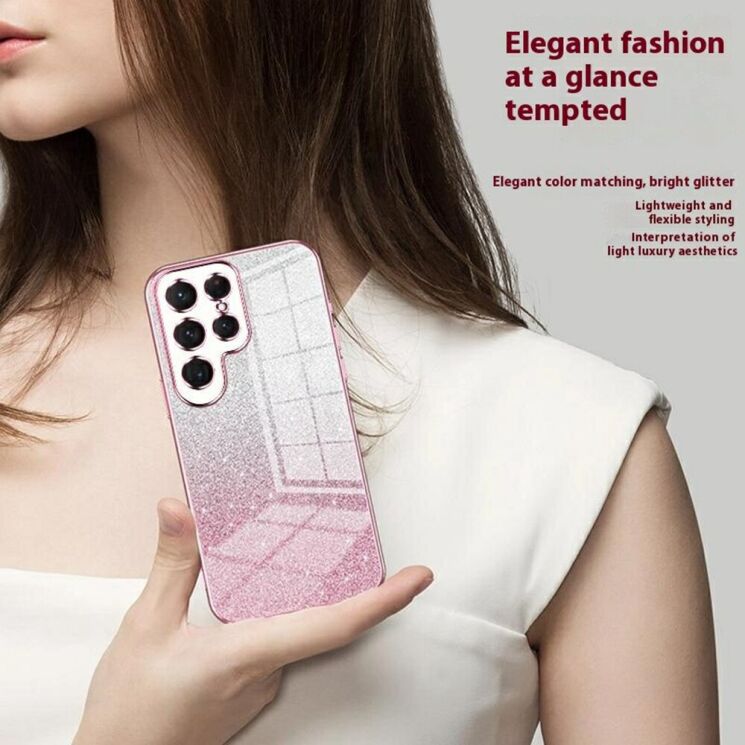 Защитный чехол Deexe Sparkles Cover для Samsung Galaxy S26 Ultra - Pink: фото 3 из 6