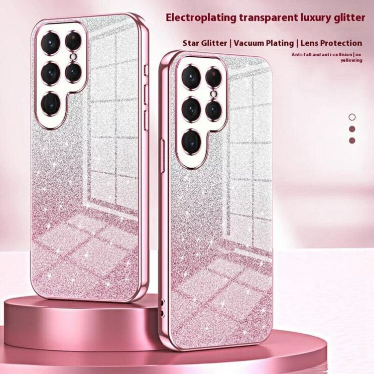 Защитный чехол Deexe Sparkles Cover для Samsung Galaxy S26 Ultra - Pink: фото 2 из 6