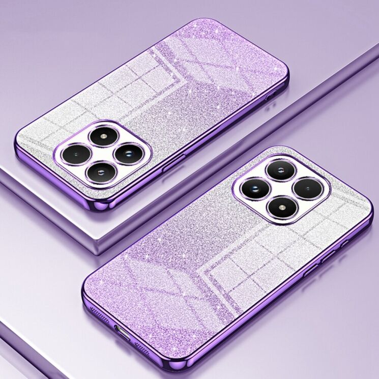 Защитный чехол Deexe Sparkles Cover для Xiaomi 17 - Purple: фото 2 из 7