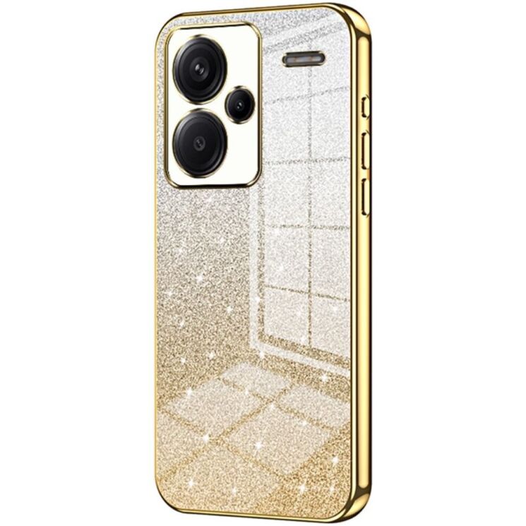 Защитный чехол Deexe Sparkles Cover для Xiaomi Redmi Note 13 Pro+ - Gold: фото 1 из 7