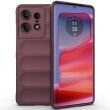 Защитный чехол Deexe Terra Case для Motorola Edge 50 Pro - Wine Red (353608WR)