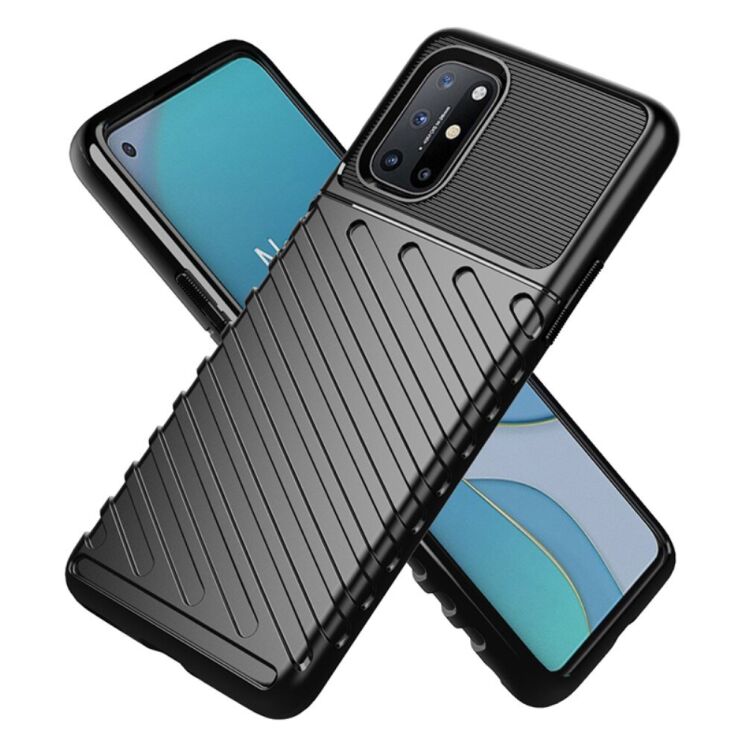 Защитный чехол Deexe Thunder Series для OnePlus 8T - Black: фото 2 из 3