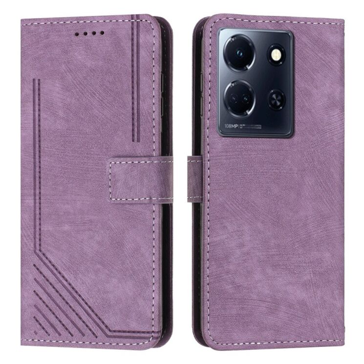 Защитный чехол Deexe Vintage Lines для Infinix Note 30 - Purple: фото 5 из 9