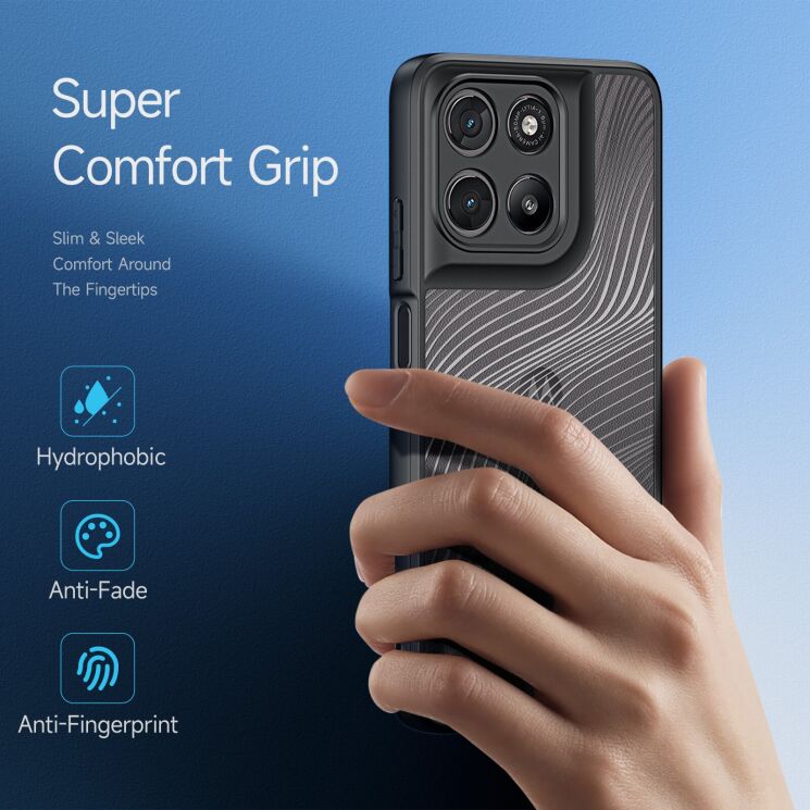 Захисний чохол DUX DUCIS Aimo Series для Motorola Moto G57 Power / G67 Power - Black: фото 4 з 9