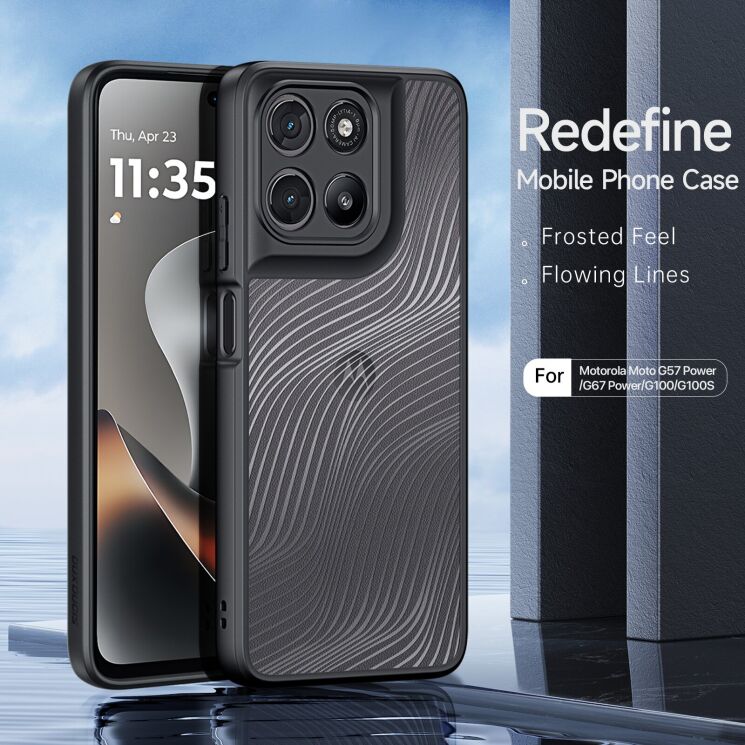 Захисний чохол DUX DUCIS Aimo Series для Motorola Moto G57 Power / G67 Power - Black: фото 3 з 9