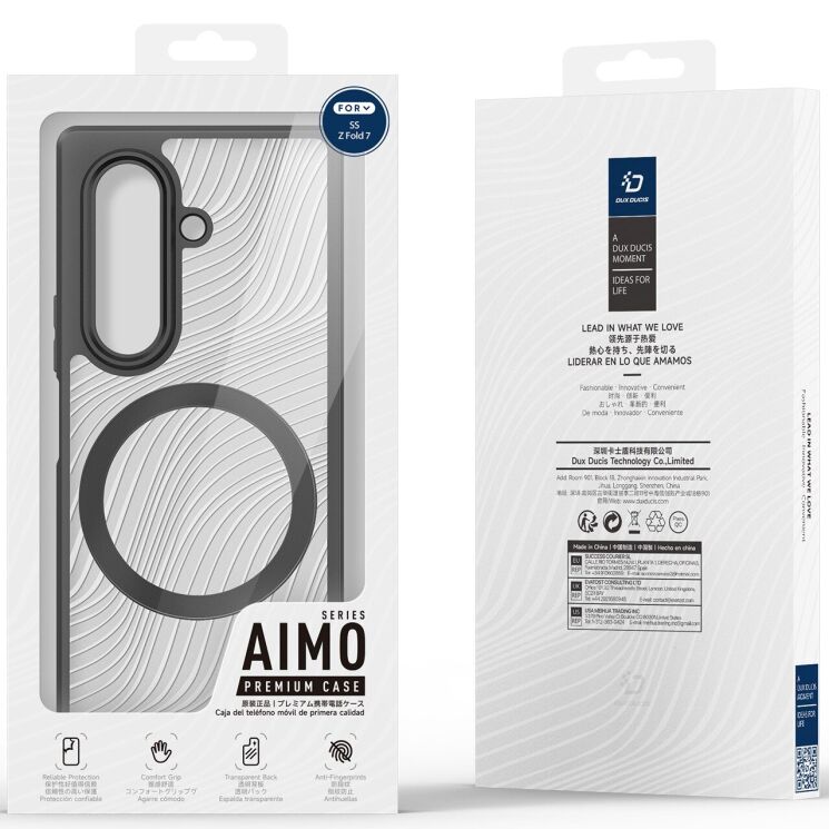 Защитный чехол DUX DUCIS Aimo Series Magnetic (FF) для Samsung Galaxy Fold 7 - Black: фото 4 из 9