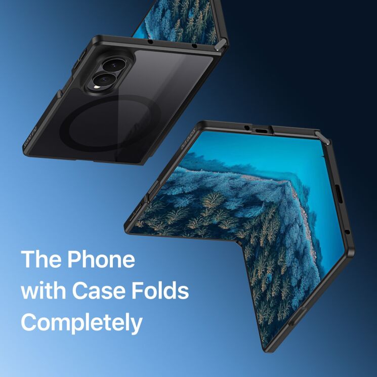 Защитный чехол DUX DUCIS Aimo Series Magnetic (FF) для Samsung Galaxy Fold 8 - Black (424504B) Защитный чехол DUX DUCIS Aimo Series Magnetic (FF) для Samsung Galaxy Fold 8 - Black: фото 9 из 11