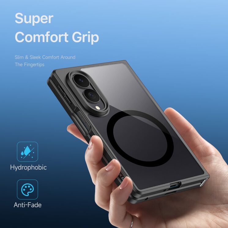 Защитный чехол DUX DUCIS Aimo Series Magnetic (FF) для Samsung Galaxy Fold 8 - Black (424504B) Защитный чехол DUX DUCIS Aimo Series Magnetic (FF) для Samsung Galaxy Fold 8 - Black: фото 5 из 11