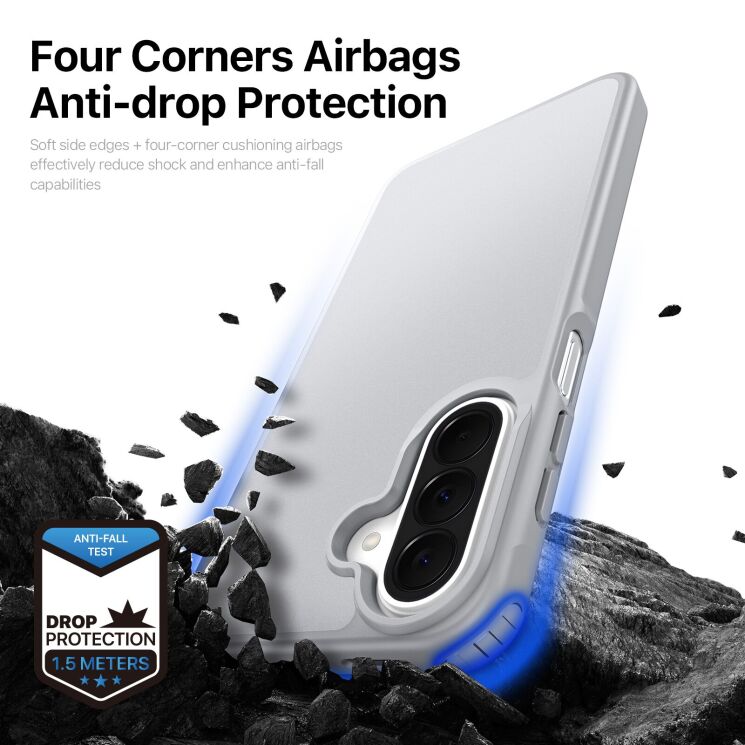Защитный чехол Dux Ducis Yind Series для Samsung Galaxy A27 (A276) / A37 (A376) / A36 (A366) / A56 (A566) - Dark Blue (408672DB) Защитный чехол Dux Ducis Yind Series для Samsung Galaxy A27 (A276) / A37 (A376) / A36 (A366) / A56 (A566) - Dark Blue: фото 8 из 9