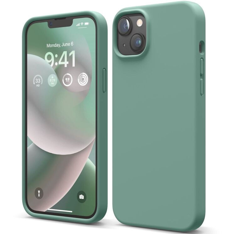 Защитный чехол Elago Silicone Case для Apple iPhone 14 Plus - Midnight Green: фото 1 из 7