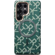 Захисний чохол ESEBLE Letter Pattern Magnetic для Samsung Galaxy S26 Ultra (S948) - Green: фото 1 з 8