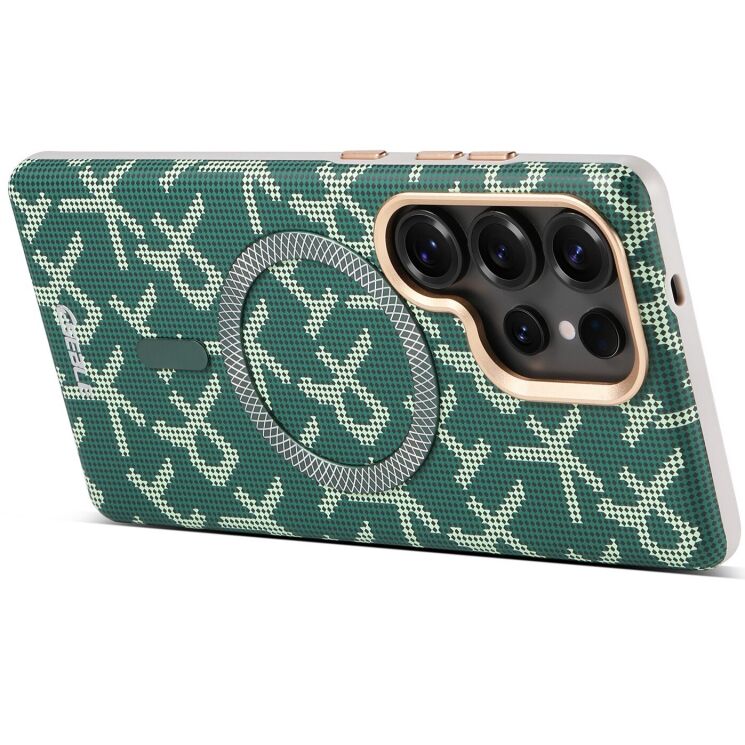 Захисний чохол ESEBLE Letter Pattern Magnetic для Samsung Galaxy S26 Ultra (S948) - Green: фото 6 з 8