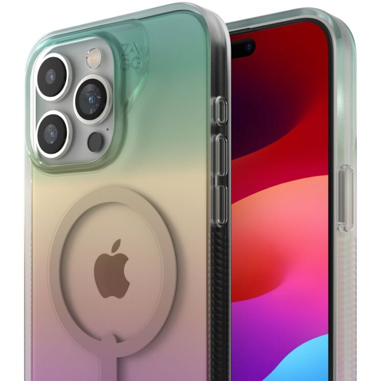 Захисний чохол Gear4 Milan Snap with Magsafe для Apple iPhone 15 Pro Max (702312346 / 702312659) - Iridescent: фото 4 з 19
