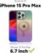 Захисний чохол Gear4 Milan Snap with Magsafe для Apple iPhone 15 Pro Max (702312346 / 702312659) - Iridescent (349656I). Фото 15 з 19