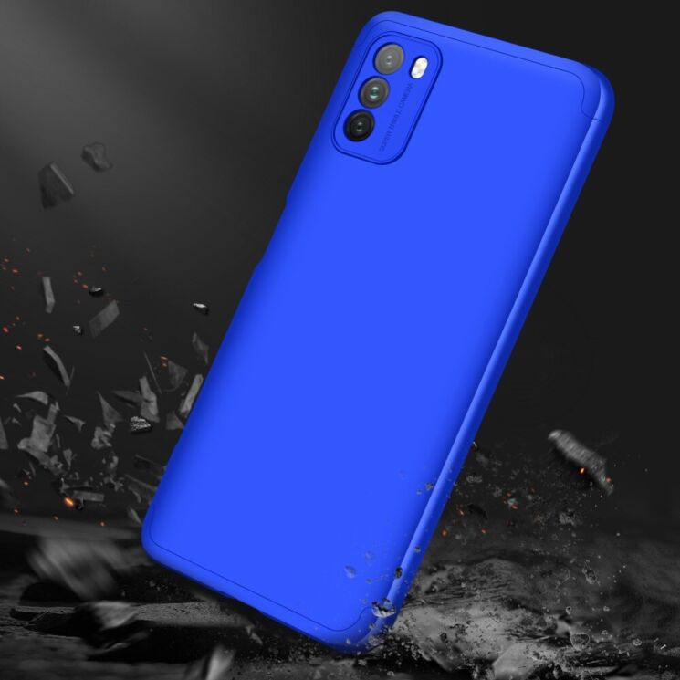 Защитный чехол GKK Double Dip Case для Xiaomi Poco M3 - Blue: фото 7 из 14