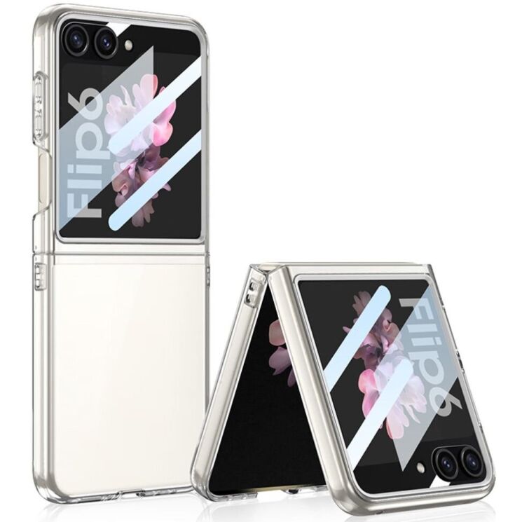 Защитный чехол GKK Translucent для Samsung Galaxy Flip 6 - Transparent: фото 1 из 8