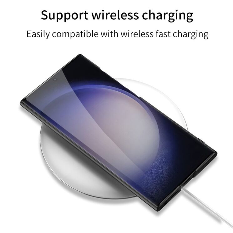 Защитный чехол GKK UltraThin Bracket Shell для Samsung Galaxy S24 Ultra (S928) - Silver: фото 6 из 8