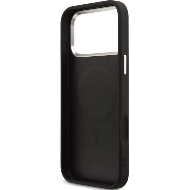 Захисний чохол Guess 4G Triangle Logo MagSafe для iPhone 18 Pro Max / 17 Pro Max (srebrny GUHMP18XP4TSRCMK) - Black / Silver: фото 6 з 7