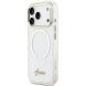 Защитный чехол Guess IML Script Metal MagSafe для iPhone 17 Pro Max (GUHMP17X5HTCSMST) - Transparent (402880T). Фото 3 из 9