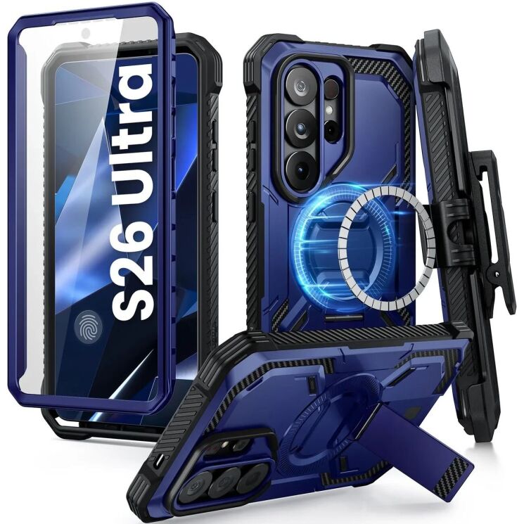 Защитный чехол i-Blason Armorbox Clip MagSafe by Supcase для Samsung Galaxy S26 Ultra (S948) 843439160910 - Cobalt: фото 1 из 10