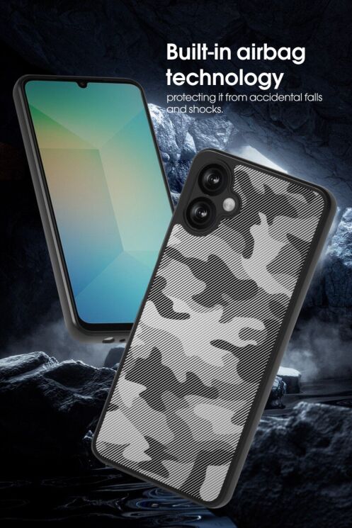 Захисний чохол IBMRS Military для Samsung Galaxy A07 (A075) - Grid Camouflage: фото 5 з 9