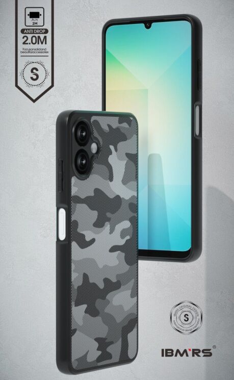 Захисний чохол IBMRS Military для Samsung Galaxy A07 (A075) - Grid Camouflage: фото 2 з 9