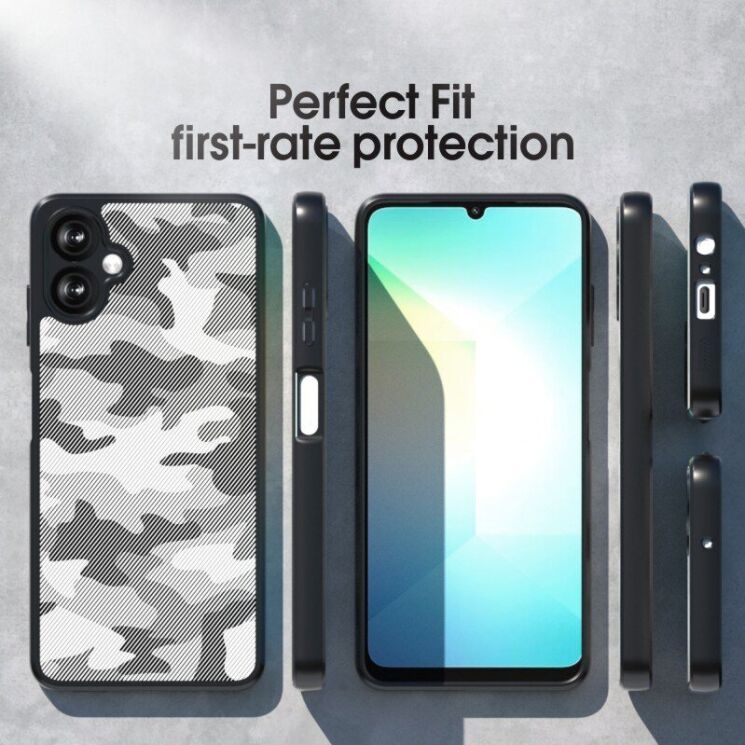 Захисний чохол IBMRS Military для Samsung Galaxy A07 (A075) - Grid Camouflage: фото 7 з 9