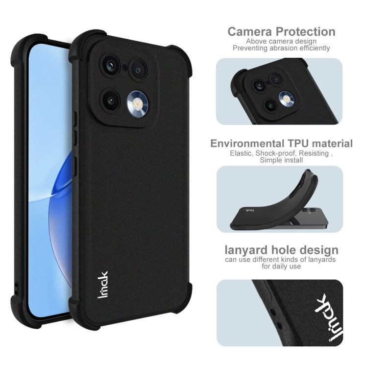 Захисний чохол IMAK Airbag Sand Case для Realme 16 Pro - Black (428010B) Захисний чохол IMAK Airbag Sand Case для Realme 16 Pro - Black: фото 7 з 9