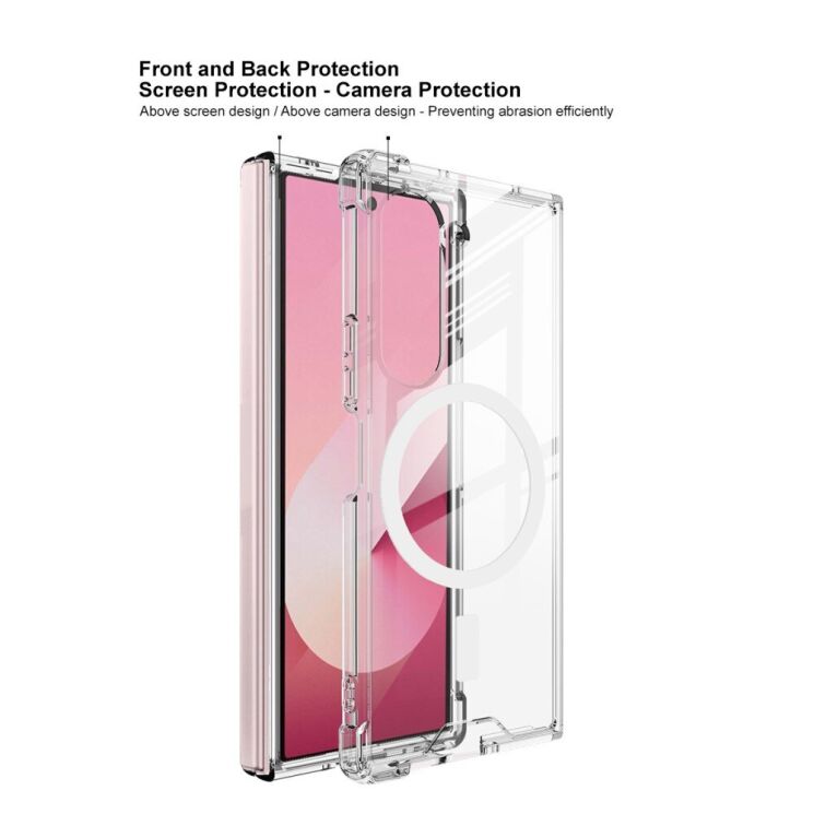 Защитный чехол IMAK Clear Case MagSafe для Samsung Galaxy Fold 6 - Transparent: фото 9 из 11