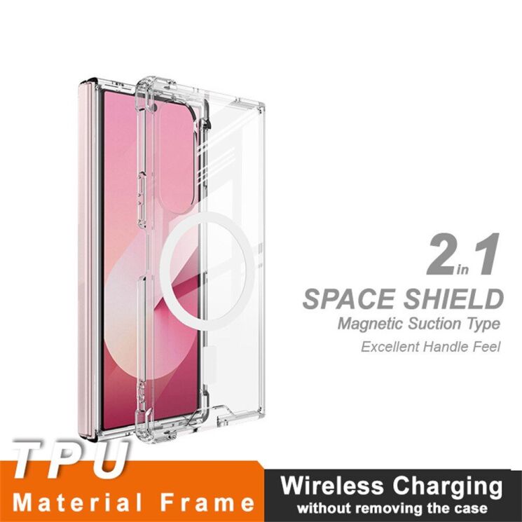 Защитный чехол IMAK Clear Case MagSafe для Samsung Galaxy Fold 6 - Transparent: фото 4 из 11