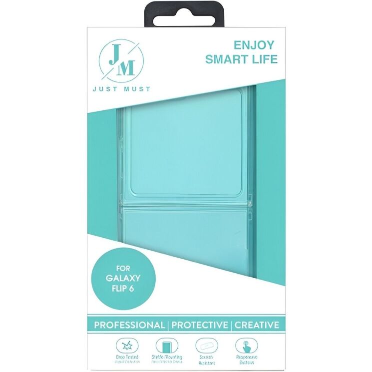 Захисний чохол Just Must Silicone Case (FF) для Samsung Galaxy Flip 6 (6977248565285) - Clear: фото 4 з 4