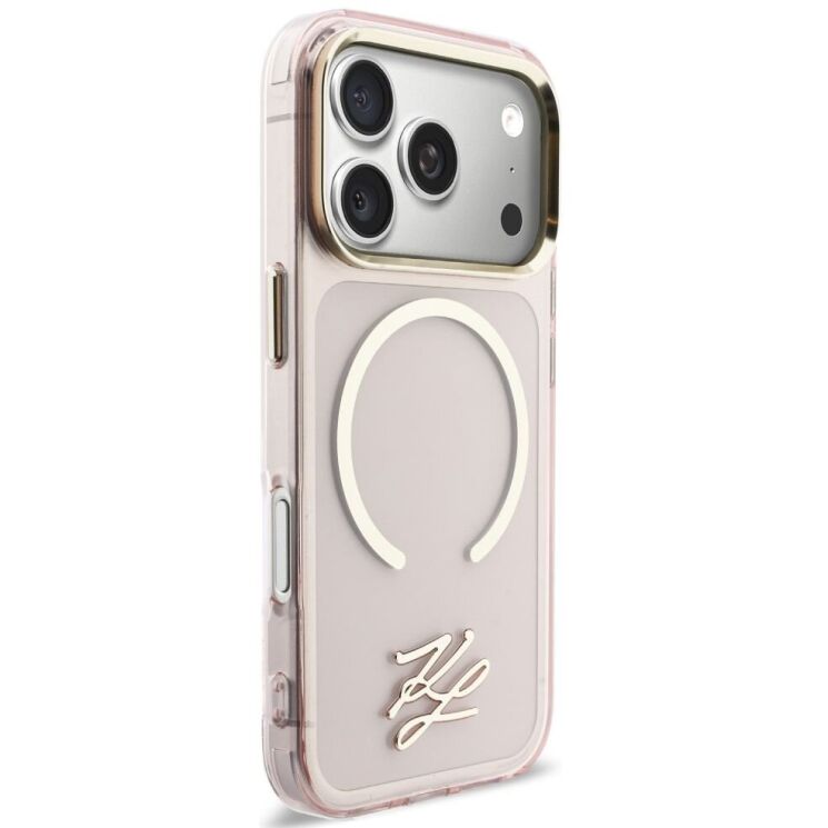 Захисний чохол Karl Lagerfeld IML KL Script Logo MagSafe для iPhone 17 Pro Max (KLHMP17X5HSKMEDP) - Pink (411148P) Захисний чохол Karl Lagerfeld IML KL Script Logo MagSafe для iPhone 17 Pro Max (KLHMP17X5HSKMEDP) - Pink: фото 4 з 5