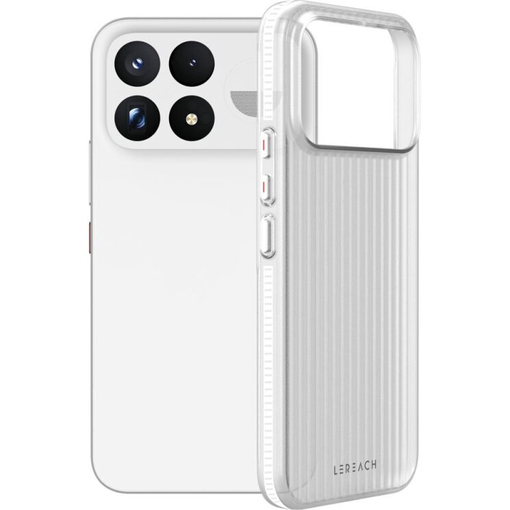 Защитный чехол LEREACH TOC Series для Xiaomi Poco F9 Ultra - White: фото 2 из 12