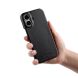 Защитный чехол MELKCO Leather Back Cover (with MagSafe Support) для Apple iPhone 16 - Black (360745B). Фото 4 из 5