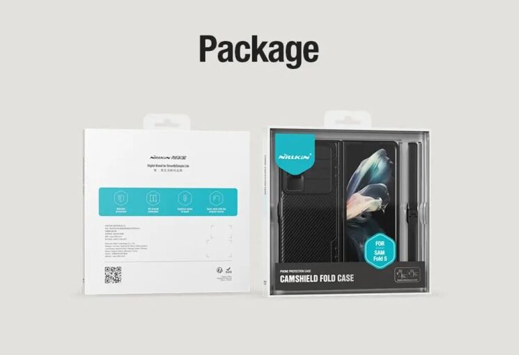 Защитный чехол NILLKIN CamShield Fold Case для Samsung Galaxy Fold 5 - Black: фото 19 из 19