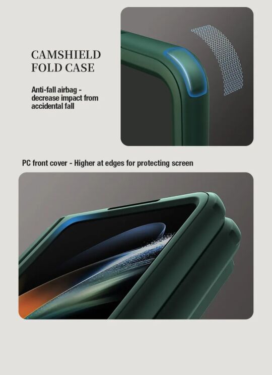 Защитный чехол NILLKIN CamShield Fold Case для Samsung Galaxy Fold 5 - Black: фото 8 из 19