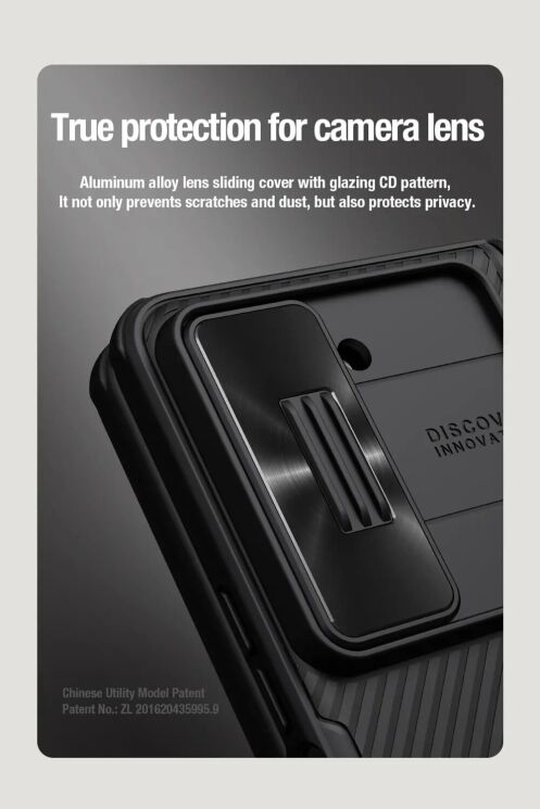 Защитный чехол NILLKIN CamShield Fold Case для Samsung Galaxy Fold 5 - Black: фото 10 из 19