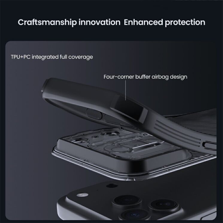 Захисний чохол NILLKIN CamShield Pro (Clear Version) для iPhone 18 Pro - Transparent / Black: фото 9 з 17