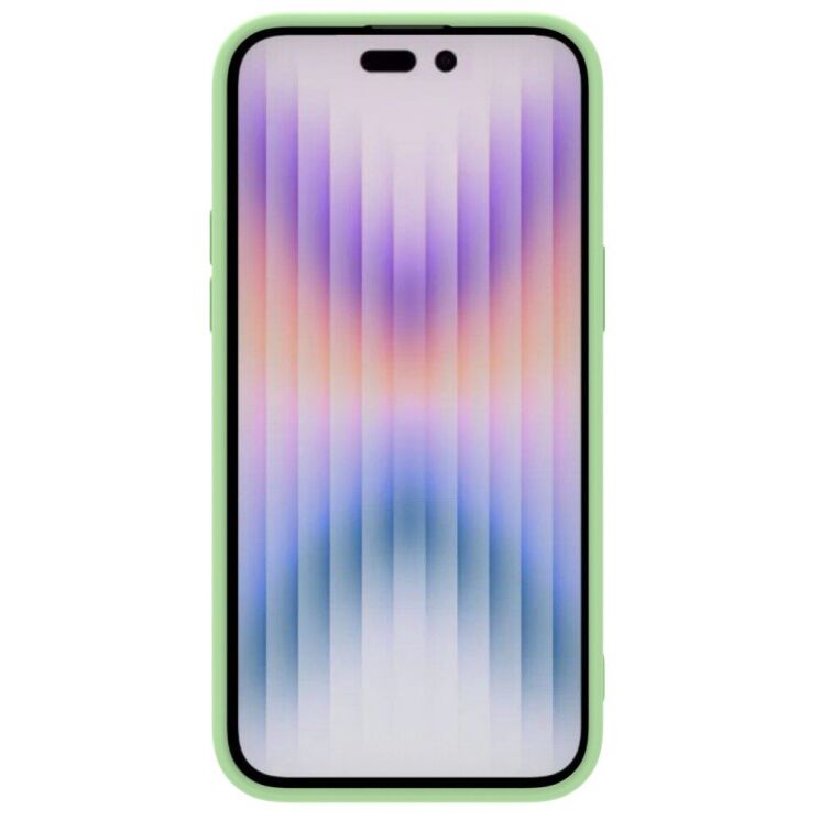 Защитный чехол NILLKIN CamShield Silky Magnetic Silicone Case для Apple iPhone 14 Pro - Green: фото 2 из 14