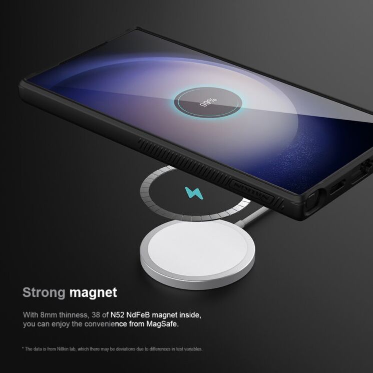Защитный чехол NILLKIN CarboProp Magnetic Case для Samsung Galaxy S24 Ultra - Black: фото 14 из 19