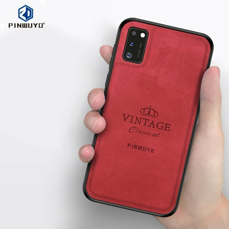 Захисний чохол PINWUYO Vintage Series для Samsung Galaxy A41 (A415) - Red: фото 3 з 13