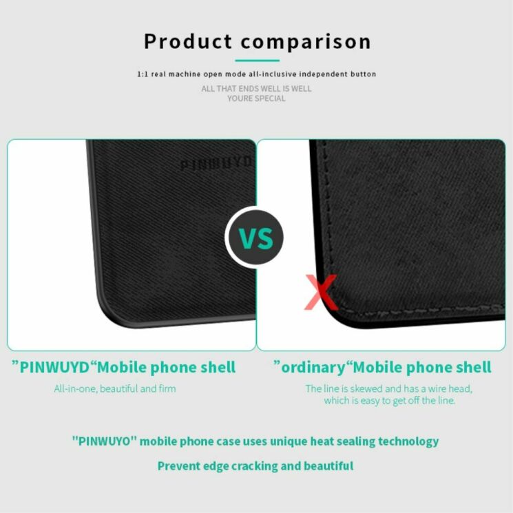 Защитный чехол PINWUYO Vintage Series для Xiaomi Mi 9T / Mi 9T Pro / Redmi K20 / Redmi K20 Pro - Black: фото 10 из 11
